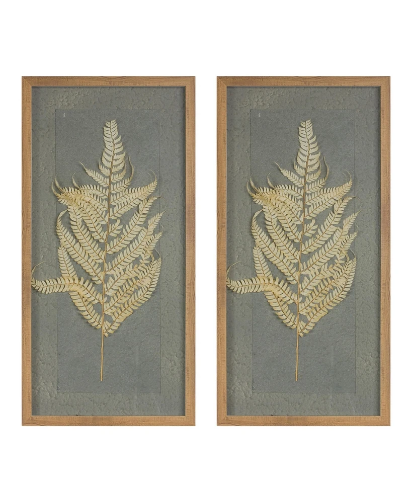 Slickblue Dried Fern Frame (Set of 2)