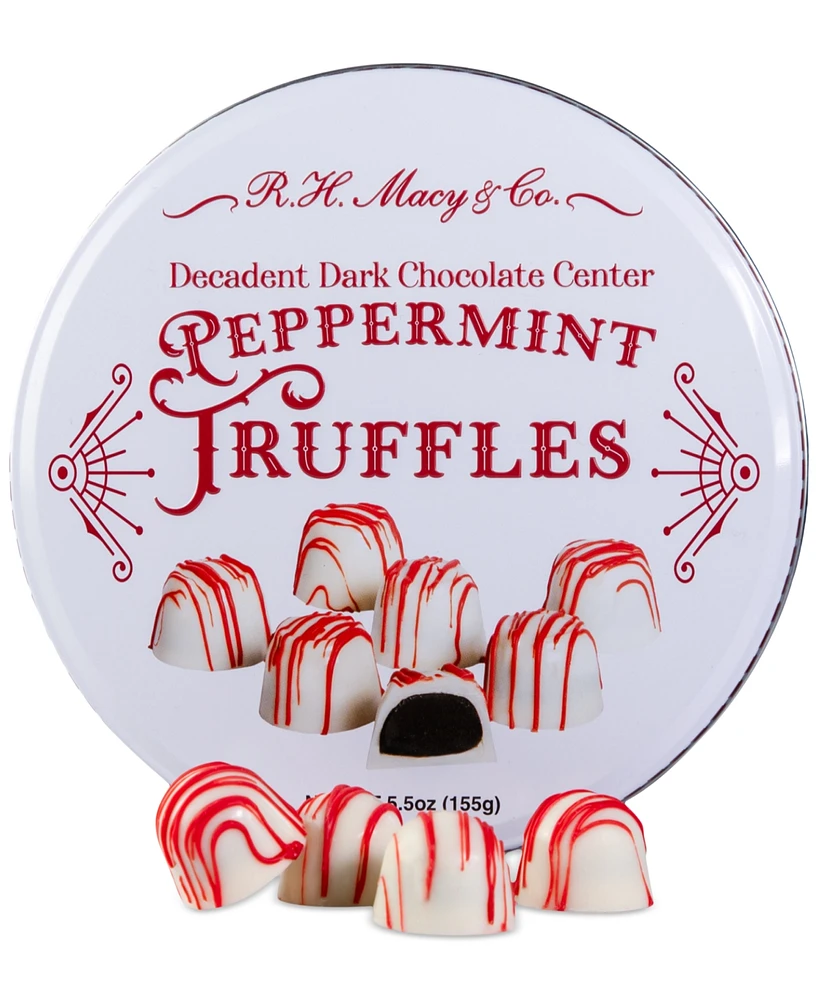 R.h. Macy & Co. Holiday Dark Chocolate Peppermint Truffles, 5.5oz