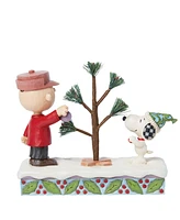 Jim Shore Peanuts Charlie Brown Snoopy with Tree