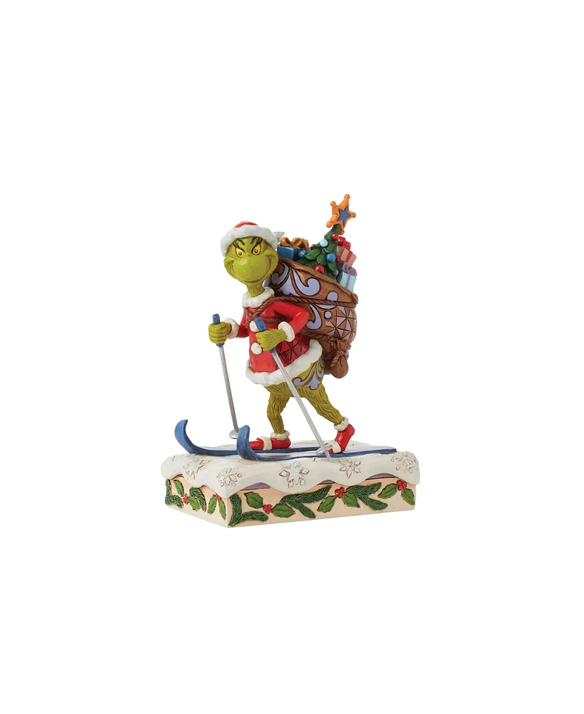 Jim Shore Grinch Skiing Figurine