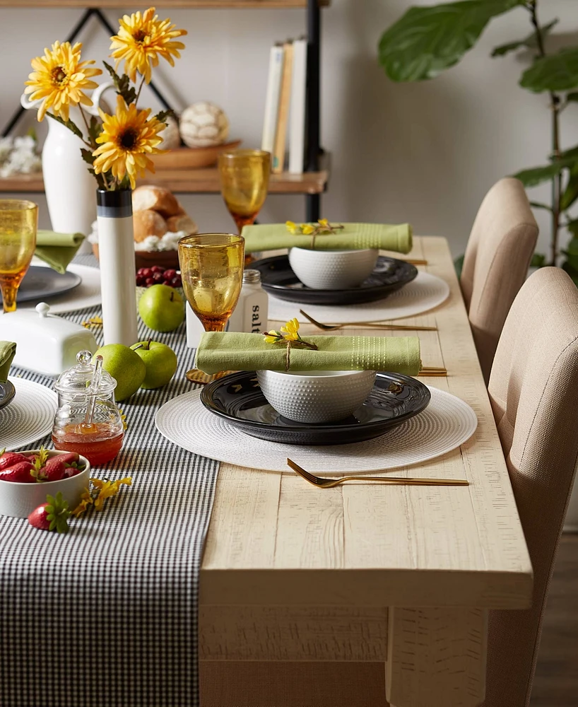Design Imports Round Woven Placemat Set of 6