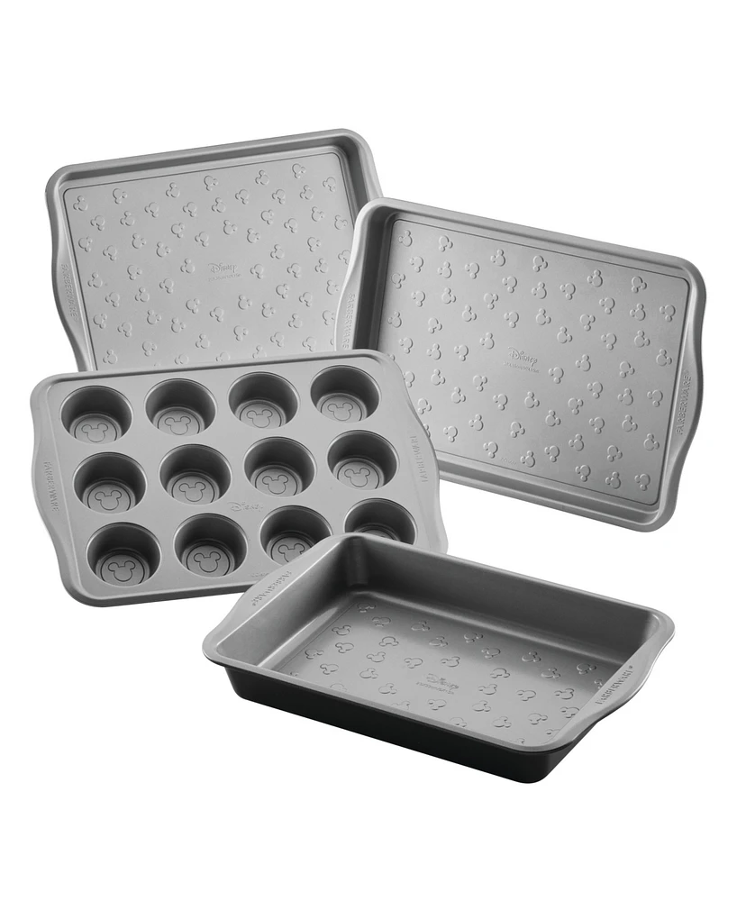 Farberware Disney Bake with Mickey Mouse Steel 4-Piece Bakeware Set