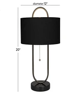 Rosemary Lane 20" Metal Oval Shaped Accent Lamp