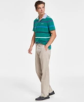 Nautica Men's Classic-Fit Stretch Solid Flat-Front Chino Deck Pants