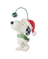 Jim Shore Peanuts Mini Snoopy with Mistletoe