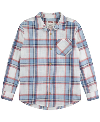 Levi's Big Boys Yarn Dyed Woven Shirt