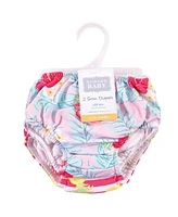 Hudson Baby Baby Girls Hudson Swim Diapers, Sea Shells, 0-6 Months