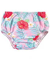 Hudson Baby Baby Girls Hudson Swim Diapers, Sea Shells, 0-6 Months