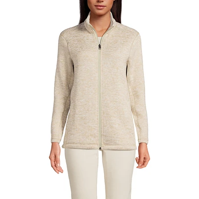 Lands' End Women's Sweater Fleece Jacket