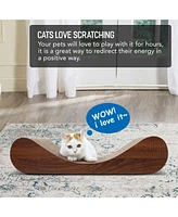 Simplie Fun ScratchMe Cat Scratcher Cardboard Lounge Bed, wood