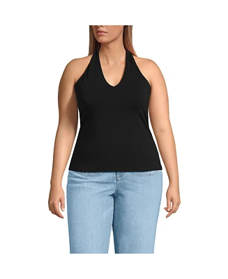 Lands' End Plus Slender Halter Top