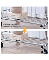 5-Minute Assembly, Adjustable, Heavy-Duty Clothing Rack with Casters