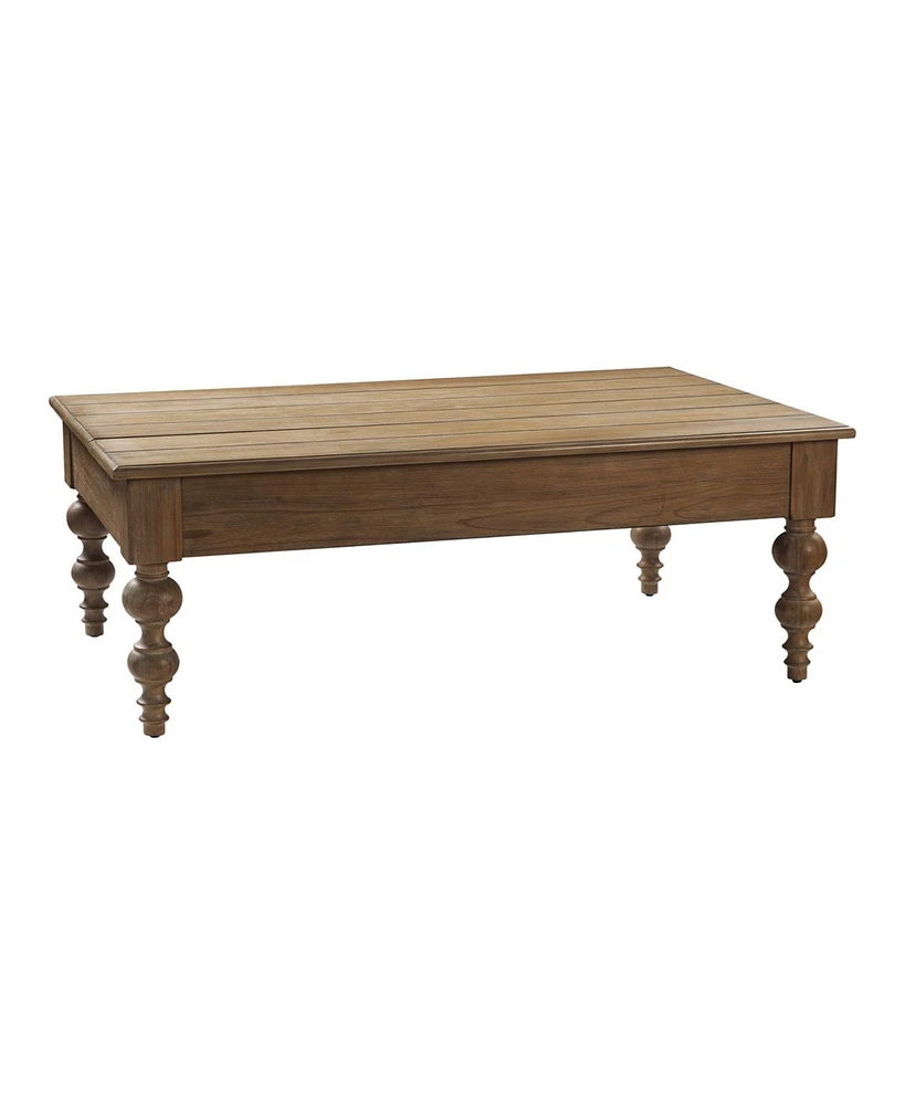 Hulala Home Gaston Farmhouse Lift Top 4 Legs Coffee Table with Storage