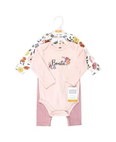 Hudson Baby Baby Girls Cotton Bodysuit and Pant