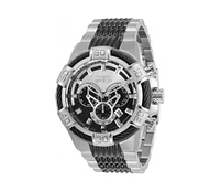 Invicta Men's Bolt Quartz Chronograph Black Dial Stainless Steel Bracelet Watch