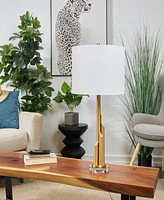Rosemary Lane 28" Metal Abstract Tiered Pillar Accent Lamp