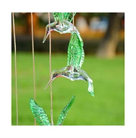 Yescom Hummingbird Solar Led Light Wind Chimes Home Garden Xmas Gift Decor Lamp Us