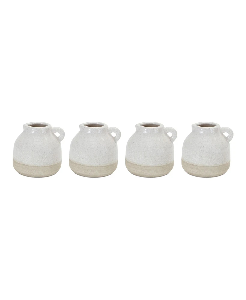 Slickblue Stoneware Bud Vase (Set of