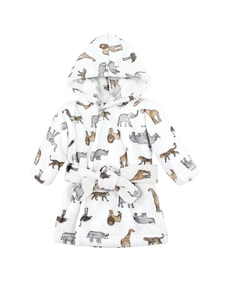 Hudson Baby Boys Plush Animal Face Bathrobe