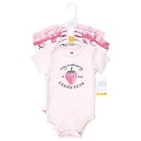 Hudson Baby Baby Girls Hudson Cotton Bodysuits