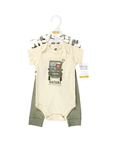 Hudson Baby Boys Cotton Bodysuit and Pant Set