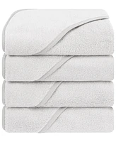 American Soft Linen Baby Hooded Bath Towel Set, 4-Pieces