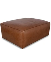 Rutherford Home Amalfy 39" Leather Big Ottoman