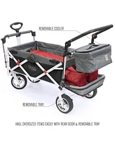 Creative Wagons Silver Series Push and Pull Double Stoller Wagon