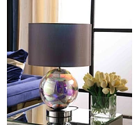 18.75-Inch Artie Orb Iridescent Chrome Table Lamp