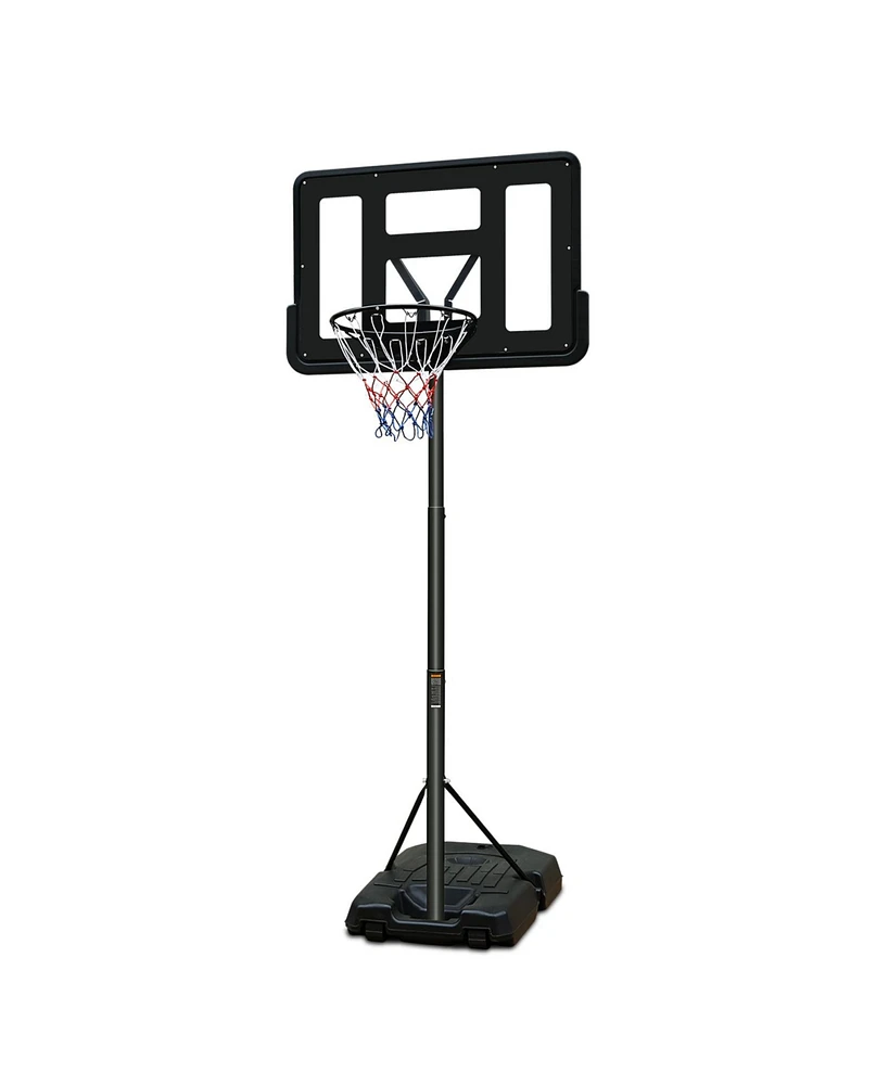 Simplie Fun Pro-Grade Basketball System Durable Steel Construction, Adjustable Height, Stable Base