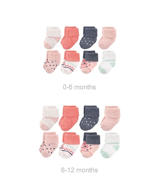 Luvable Friends Baby Girls 8Pk Cushion Socks