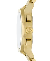 A|X Armani Exchange Men's Quartz Chronograph Gold Stainless Steel Watch 42MM