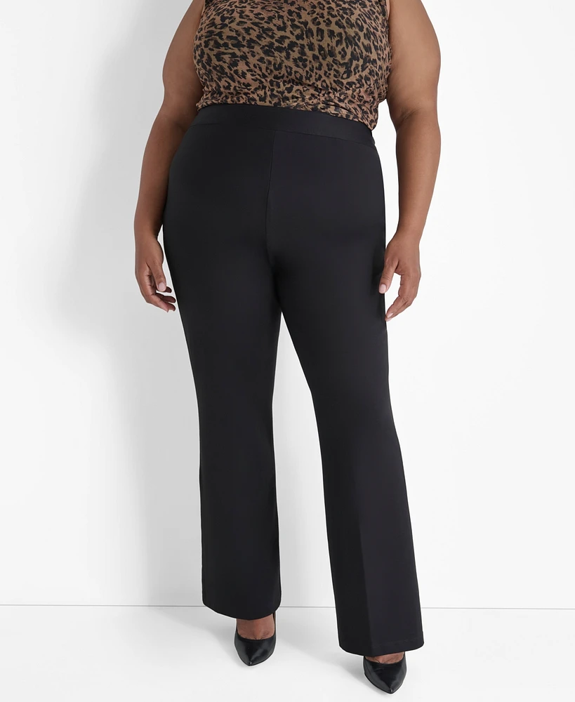 Dkny Plus Ponte Wide-Leg Pants