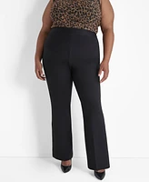 Dkny Plus Ponte Wide-Leg Pants