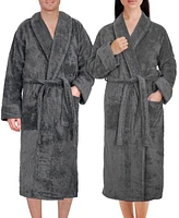 American Soft Linen Lightweight Plush Shawl Collar Bathrobes