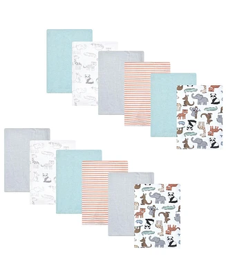 Hudson Baby Unisex Cotton Flannel Burp Cloths Bundle