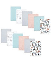 Hudson Baby Unisex Cotton Flannel Burp Cloths Bundle