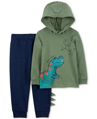 Carter's Toddler Boys Dinosaur Hooded T-Shirt & Jogger Set