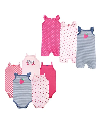 Hudson Baby Baby Girls Hudson Cotton Bodysuits and Rompers