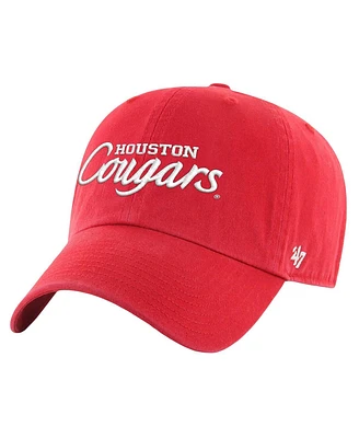 '47 Brand Men's Red Houston Cougars Clean Up Adjustable Hat