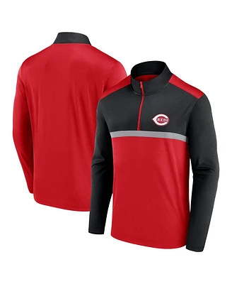 Fanatics Men's Red Cincinnati Reds Unstoppable Quarter-Zip Top