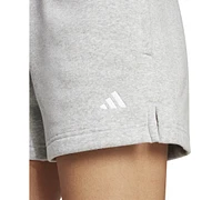 adidas Women's Essentials Small Logo Fleece Shorts