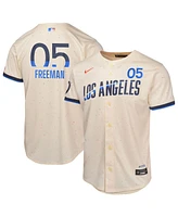 Nike Big Boys and Girls Freddie Freeman Cream Los Angeles Dodgers 2024 City Connect Limited Player Jersey