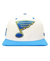 Pro Standard Men's Cream St. Louis Blues Retro Classic Logo Snapback Hat