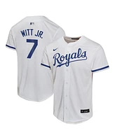 Nike Big Boys and Girls Bobby Witt Jr. White Kansas City Royals Home Game Player Jersey