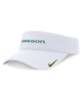 Nike Men's and Women's White Oregon Ducks 2024 Sideline Fit Ace Visor