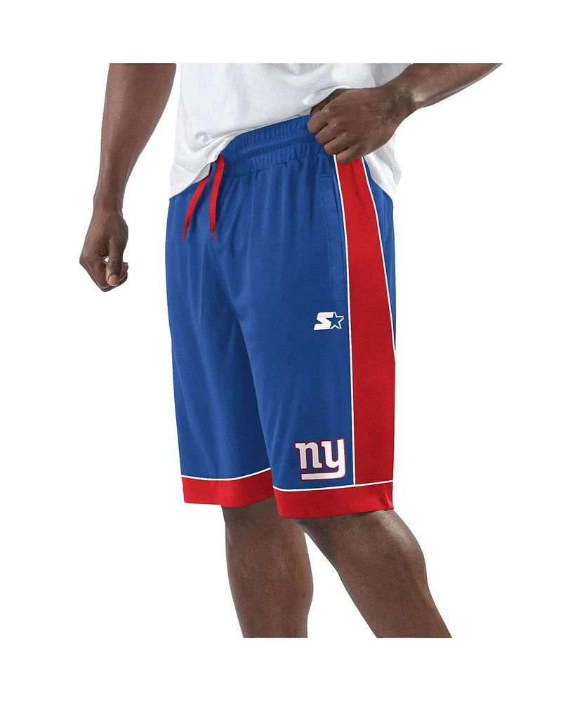 Starter Men's Royal/Red New York Giants Fan Favorite Fashion Shorts