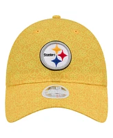 New Era Women's Gold Pittsburgh Steelers Smiley 9TWENTY Adjustable Hat