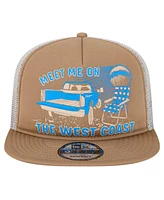 New Era Men's Tan Los Angeles Chargers Meet Me 9FIFTY Snapback Hat