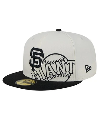 New Era Men's Cream/Black San Francisco Giants Lonestar 59FIFTY Fitted Hat